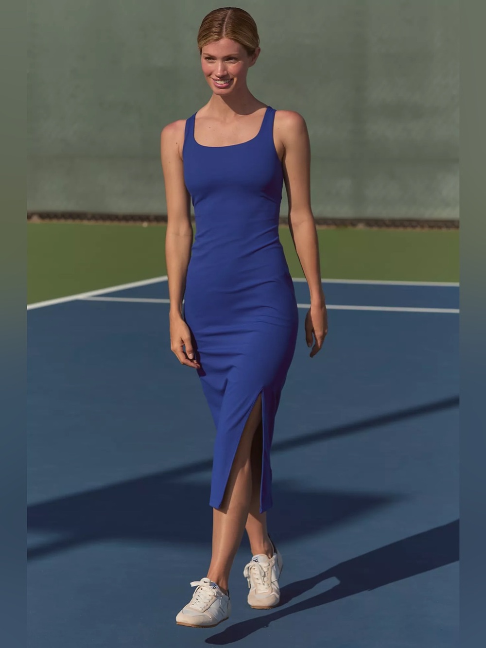NWT Daily Practice Slim Stretch Midi Dress